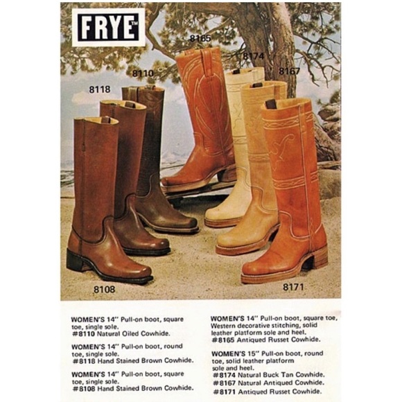 FRYE horse stitching embroidered campus boots size 5.5 women’s tall - Picture 5 of 15